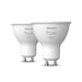 PHILIPS Hue White GU10 lampadine LED connesse - Compatibile con Bluetooth - Confezione da 2