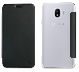 Pp Folio Case Noir: Samsung Galaxy J4 2018