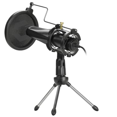 Microphone Streaming PodCast + Trépied + Filtre Anti-Pop