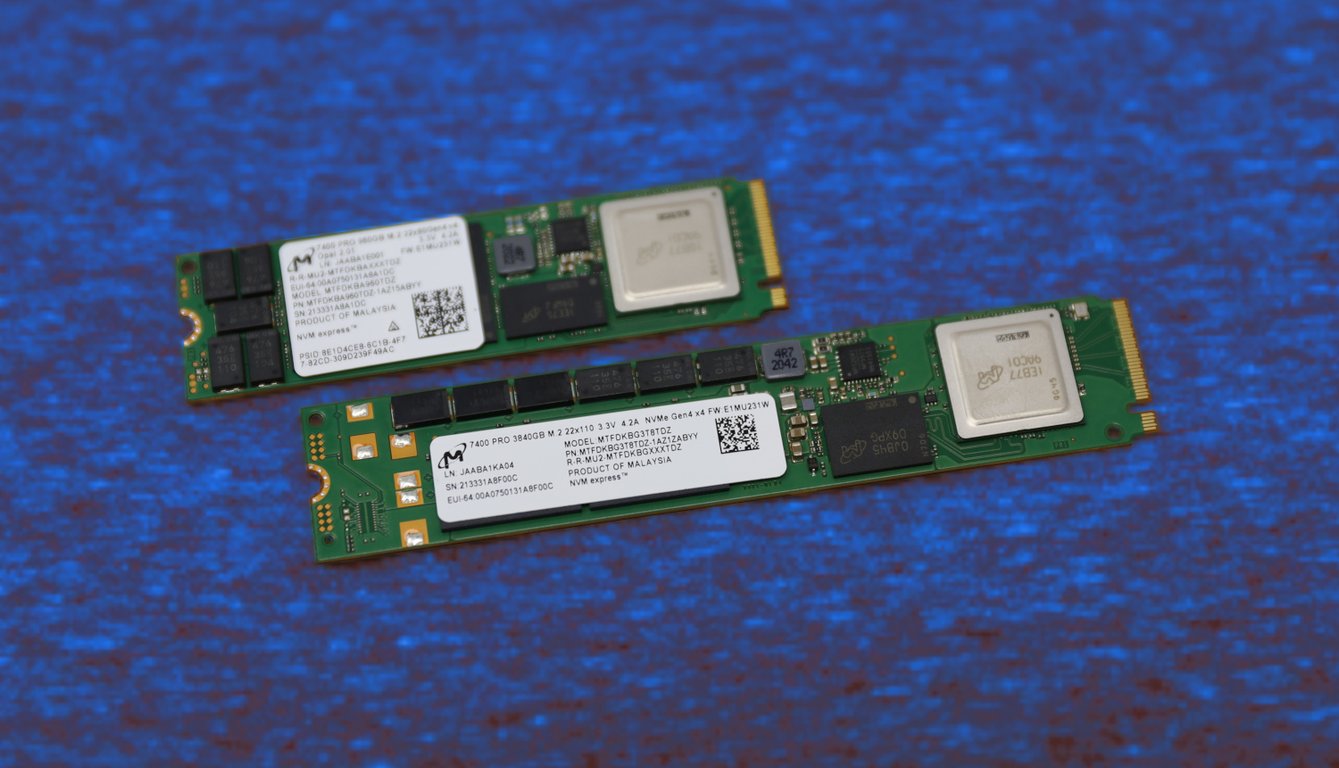 Micron 7500 PRO 3 84 To U.3 PCI Express 4.0 NVMe 3D TLC NAND Neuf - vue 3