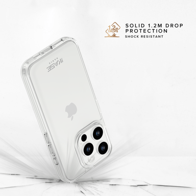 Guscio ibrido invisibile per Apple iPhone 15 Pro, trasparente