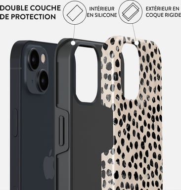 Burga Funda para iPhone 15 Plus MagSafe Tough A prueba de golpes Modelo Almond Latte Beige