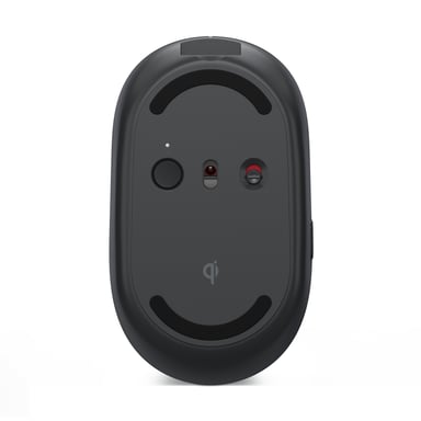 Lenovo Multi-Device - Edición X9 - ratón - diestros y zurdos - óptico - 4 botones - inalámbrico - 2,4 GHz, Bluetooth 5.0 - receptor inalámbrico USB-C - gris tormenta (superior), negro tormenta (inferior) - carcasa marrón