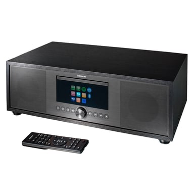 MEDION P66400 - Système audio tout-en-un - écran LCD 7,1 (2,8'') - Internet/DAB+/PLL-FM - CD/MP3 - Bluetooth - Noir