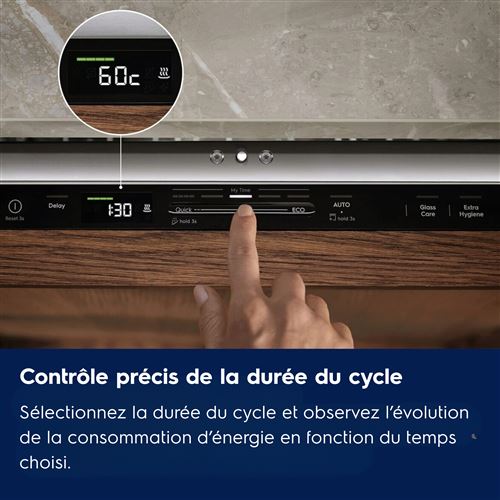 Electrolux - Lave-vaisselle encastrable - 60 cm - 14 couverts - Classe B - E62LB200S - Image 3