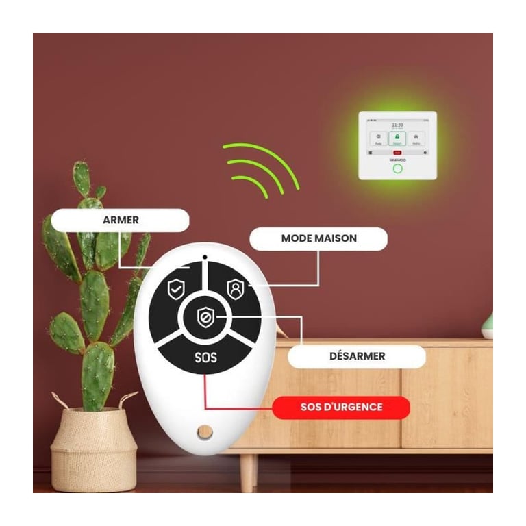 Alarme DAEWOO Wifi / GSM 4G AM301 Ecran tactile Animaux Contrôle à distance - vue 3