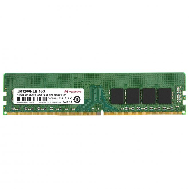 Transcend Jm3200hlb 16g Module De Mémoire 2 X 8 Go Ddr4 3200 Mh - vue 2