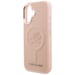Funda Karl Lagerfeld Initial & Metal Logo MagSafe para iPhone 16, rosa