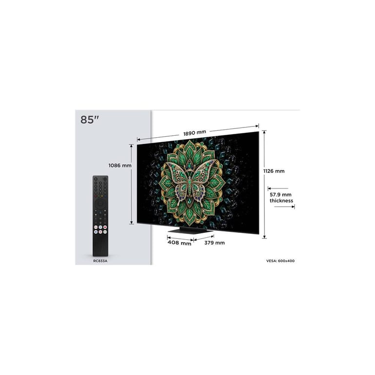 TCL 85C6KPRO - vue 4