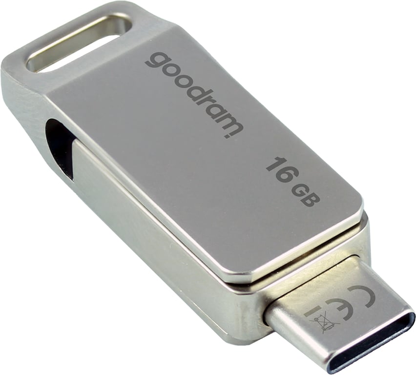 Goodram ODA3 lecteur USB flash 16 Go USB Type-A / USB Type-C 3.2 Gen 1 (3.1 Gen 1) Argent - Neuf