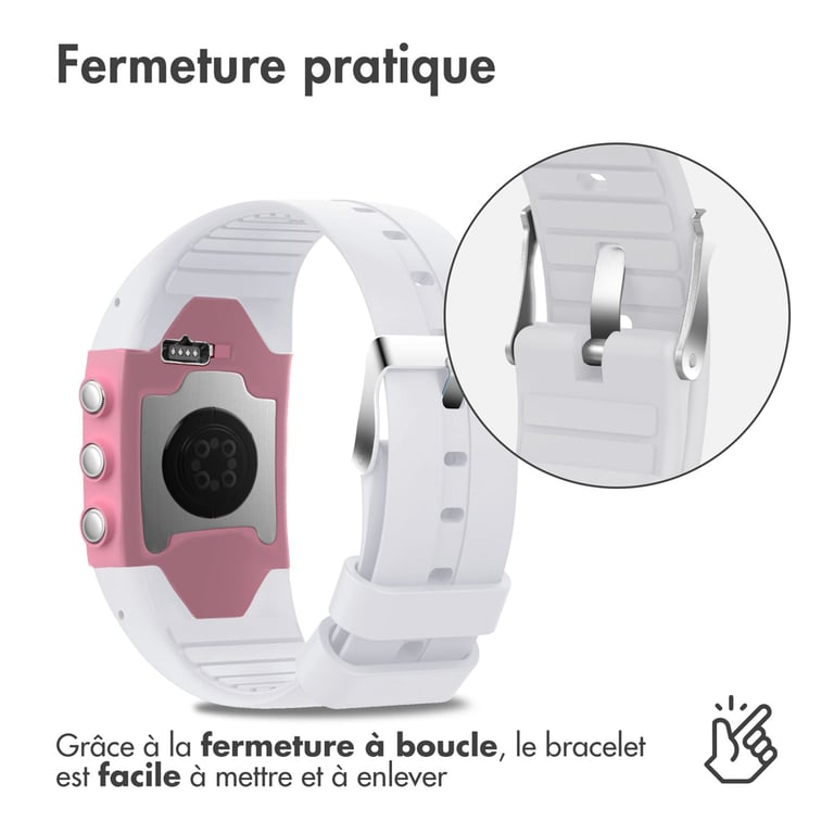 Bracelet Polar M400 / M430 20mm Silicone - vue 6