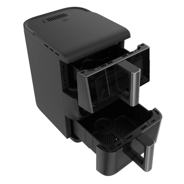 Cecotec Friteuse à Air sans Huile Air Fryer Cecofry DuoLevel 10000 DuoSize Window. Design Vertical 2 Cuves de et Sync 10 Menus Température 80 200ºC Fenêtre Panneau Tactile - vue 4