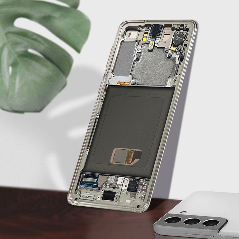 Bloc Complet pour Samsung Galaxy S21 Écran LCD Vitre Tactile Blanc - Neuf