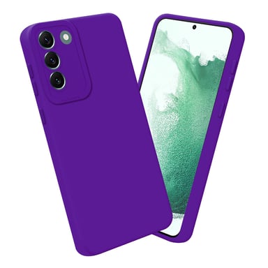 Coque pour Samsung Galaxy S22 PLUS en FLUID VIOLET FONCÉ Housse de protection Étui en silicone TPU flexible