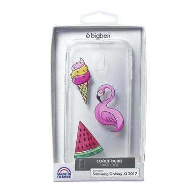 Cover per Galaxy J3 2017 Patch morbide Flamingo