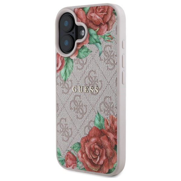 Guess Flower Printed Hardcase iPhone 16 GUHMP16SP4ROPEMCP
