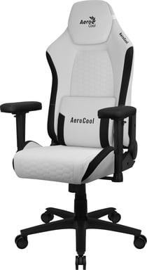 Aerocool CROWNMOONSW Siège pour jeu vidéo Siège de jeu universel Siège rembourré Blanc