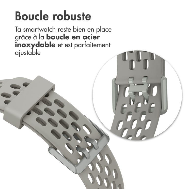 imoshion Bracelet de sport en silicone avec trous pour Fitbit Charge 5 / Charge 6 Neuf - vue 2