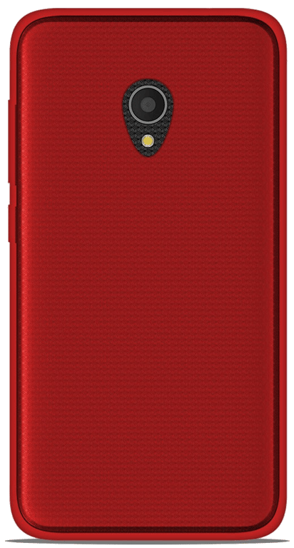 Coque silicone unie compatible Givré Rouge Alcatel U5 4G