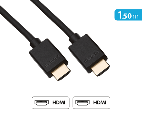Cavo HDMI 19 pin 4K Full HD ad alta velocità con tripla schermatura 1,5m