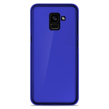Coque silicone unie compatible Givré Bleu Samsung Galaxy A8 Plus 2018