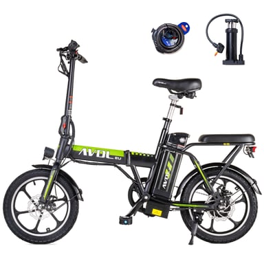 Bicicleta Eléctrico A10 | Motor 250W  | Batería 36V 12.8Ah | Neumáticos de 16 Pulgadas | Velocidad Máx 25 km/h | Autonomía 30 km