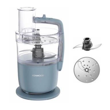 Mini robot multifonction Kenwood FDP22.000GY 650W 1,3 L 1 vitesse + Pulse Gris bleu
