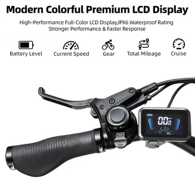 Vélo électrique urbain TTGO C5, batterie amovible 648 Wh, pneus CST 27,5'' - Gris