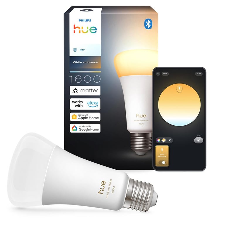 Ampoule connectée Philips Hue WA 13,5 W A67 E27 EUR Blanc - Neuf