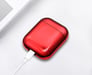 Coque Effet Metal pour AirPods APPLE Boitier de Charge Brillant Design Housse Protection