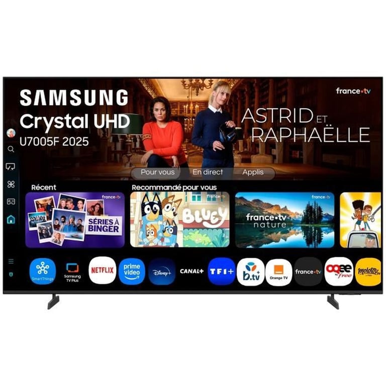 Samsung TV Crystal UHD 55 U7005F 2025 4K Smart TV - vue 3