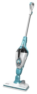 Black & Decker FSM1615-QS limpiador a vapor Fregona a vapor 0,35 L 1300 W Azul, Acero inoxidable, Blanco