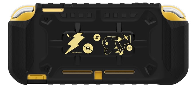 Sistema de protección híbrido Hori para Nintendo Switch Pikachu Edition Negro y dorado