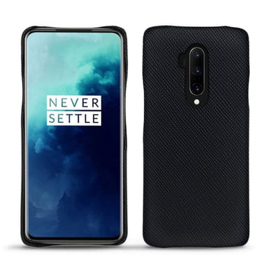 Coque cuir OnePlus 7T Pro -  - Noir - Cuir saffiano