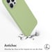 Accezz Coque Liquid Silicone avec MagSafe pour Apple iPhone 15 Pro Max - Vert