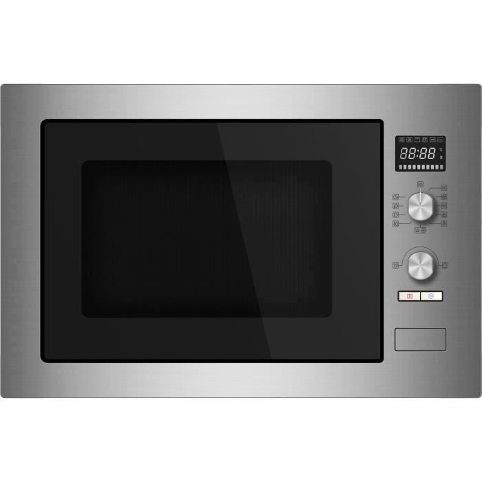 Micro ondes combiné encastrable CONTINENTAL EDISON CEMOC34IXE L59 5 x H46 x P46 8 cm Inox - vue 7
