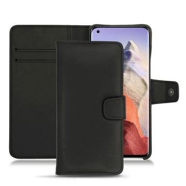 Xiaomi Mi 11 Ultra funda de piel - Solapa billetera - Negro - Piel sintética