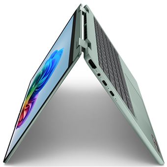 PC hybride 2-en-1 Lenovo IdeaPad 5 14AGP11 Copilot+ AMD Ryzen AI 7 OLED 14'' tactile 16 Go 512 Go Vert Mour, Gris