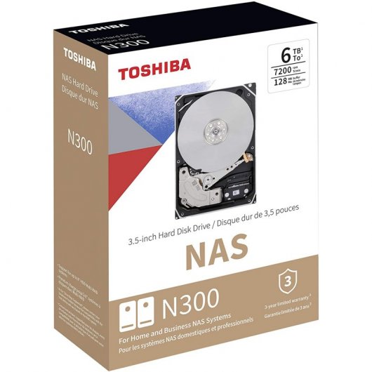 Toshiba N300 NAS 3.5 6000 Go Série ATA III Neuf - vue 3