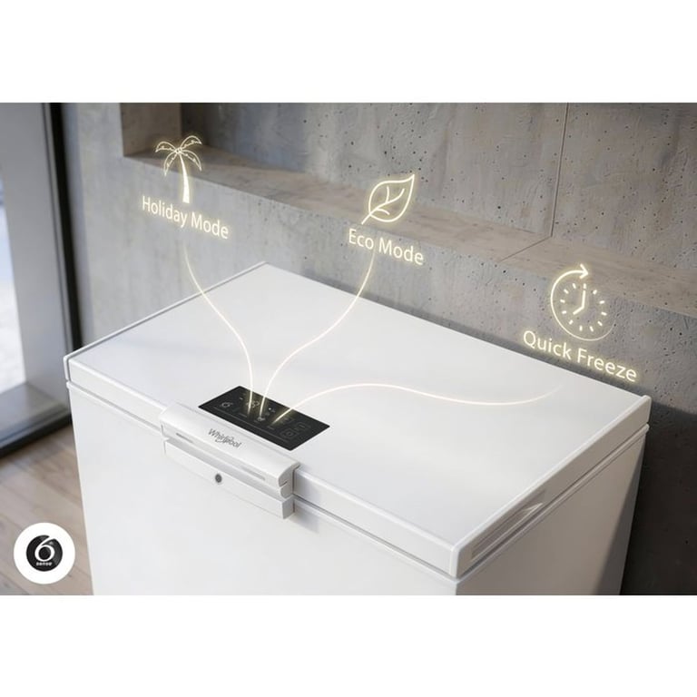 Whirlpool W3RHS37EW2 Congélateur coffre Pose libre 371 - vue 3