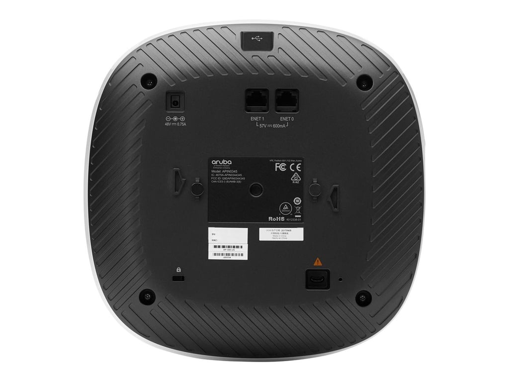 HPE Aruba Networking Aruba AP 345 RW 4300 Mbit/ Connexion Ethernet supportant 'alimentation via ce port PoE Neuf - vue 3