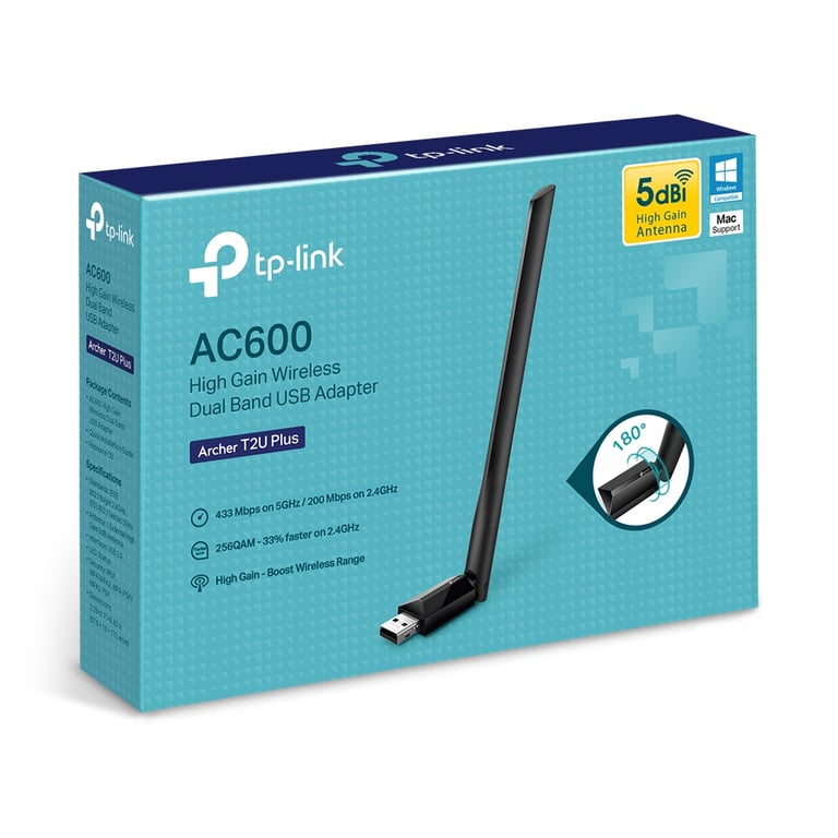 TP LINK Archer T2U Plus - vue 3