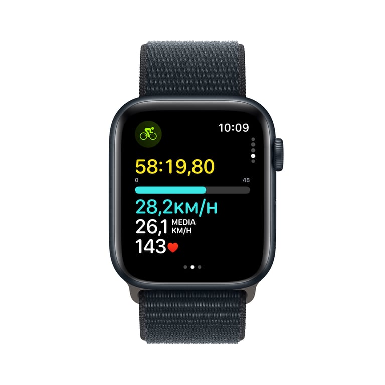 Watch SE 2024 (GPS) Boitier en aluminium Minuit de 44mm avec Boucle Sport, Noir - Neuf