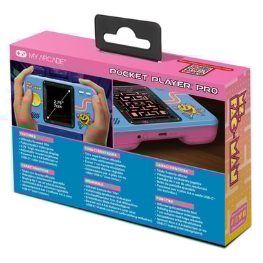 Console di gioco retrogaming - Atari - Pocket Player PRO Ms. Pac-Man - Schermo ad alta risoluzione da 7 cm
