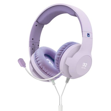 Casque Gaming - Filaire - Nintendo Switch 2 - Micro flexible - Lavande