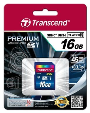 Transcend 16GB SDHC Classe 10 UHS-I 16GB NAND Classe 10