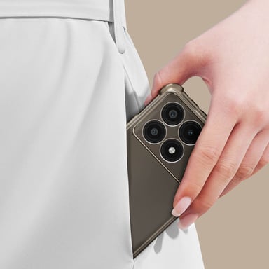 Coque Antichoc pour Xiaomi Poco X6 Pro Silicone Coins Bumper Noir transparent