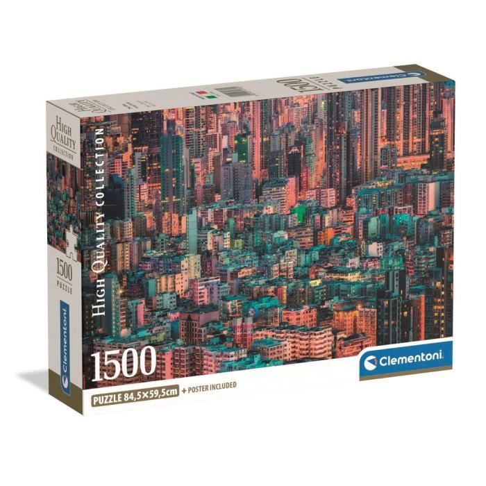 Puzzle Compact 1500 pièces : Hong Kong La Ruche Clementoni Puzzles - vue 2