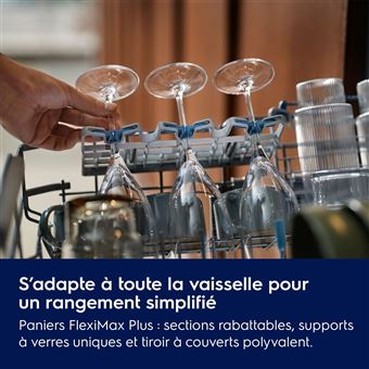 Lave-vaisselle encastrable Electrolux E82LX220S 60 cm entièrement intégrable 14 couverts AirDry AirControl 38 dB Wi?Fi commande tactile écran LED noir - Neuf