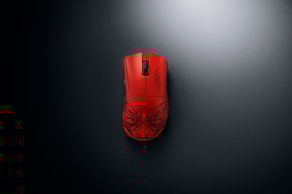 Razer DeathAdder V3 Pro Faker Edition ratón Juego mano derecha RF Wireless + USB Type-C Óptico 30000 DPI
